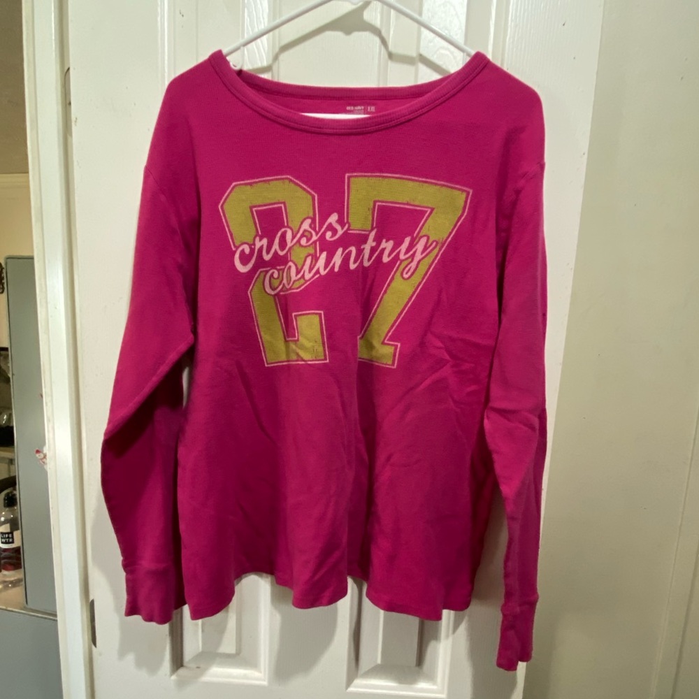 pink cross country shirt